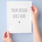 Letter-brochures (8 x 11,5 inch) flyer (Hand)