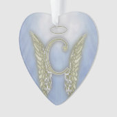 Letter C Angel Monogram Ornament (voorkant)