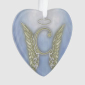 Letter C Angel Monogram Ornament (voorkant)