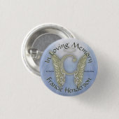 Letter C Angel Monogram Ronde Button 3,2 Cm (Voorkant /achterkant)