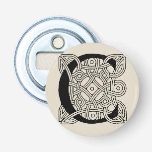Letter C  Celtic Knot Monogram Button Flesopener