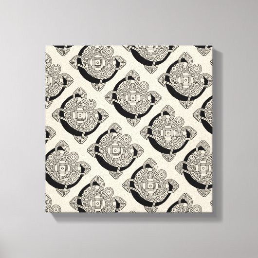 Letter C  Celtic Knot Monogram Canvas Afdruk (Voorkant)
