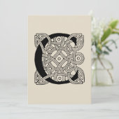 Letter C  Celtic Knot Monogram Kaart (Staand voorkant)