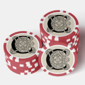 Letter C Celtic Knot Monogram Poker Chips (Opstapeling)