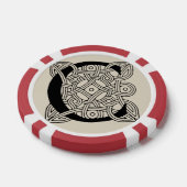 Letter C Celtic Knot Monogram Poker Chips (Enkel)