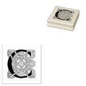 Letter C  Celtic Knot Monogram Rubberstempel (Gestempeld)