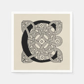 Letter C  Celtic Knot Monogram Servet (Voorkant)
