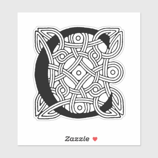Letter C  Celtic Knot Monogram Sticker (Vel)