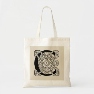 Letter C  Celtic Knot Monogram Tote Bag
