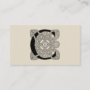 Letter C  Celtic Knot Monogram Visitekaartje