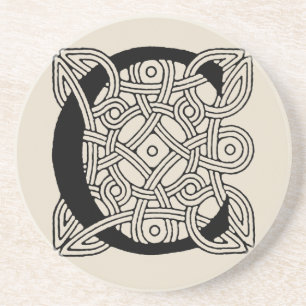 Letter C Celtic Knot Monogram Zandsteen Onderzetter