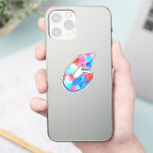 Letter C -  Color Mix Sticker (Telefoon)