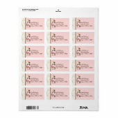 Letter C Cupcake Zakelijk adres Mailing Labels (Full Sheet)