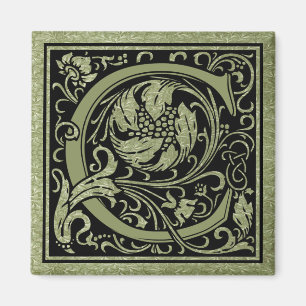 Letter C Eerste Letter Monogram Magneet