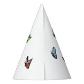 Letter C Floral Butterfly Monogram Initiaal Feesthoedjes (Achterkant)