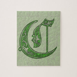 Letter C Jigzaag Puzzle Legpuzzel