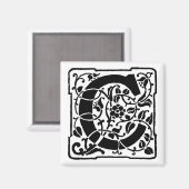  letter C - Magnet Magneet (Voorkant / Achterkant)