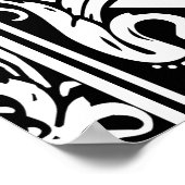 Letter C Medieval Monogram Initiaal Poster (Hoek)