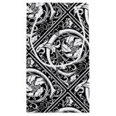 Letter C Middeleeuws Monogram Art Nouveau Klein Cadeauzakje (Achterkant)