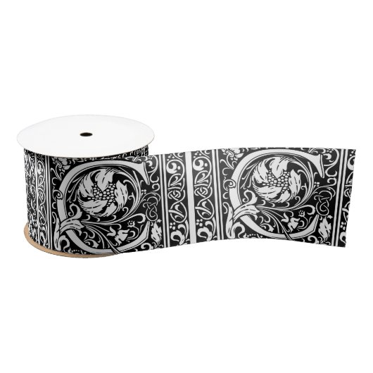 Letter C Middeleeuws Monogram Art Nouveau Lint (Spoel)