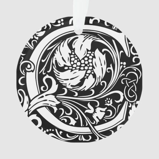 Letter C Middeleeuws Monogram Art Nouveau Ornament (voorkant)