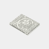 Letter C Middeleeuws Monogram Art Nouveau Post-it® Notes (Schuin)