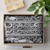 Letter C Middeleeuws Monogram Art Nouveau Tissuepapier (Geschenk)