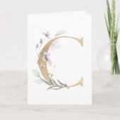 Letter C-Monogram Kaart (Voorkant)