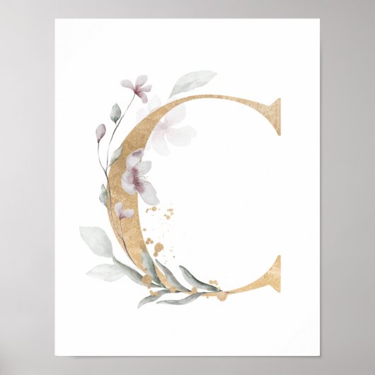 Letter C Monogram Poster (Voorkant)