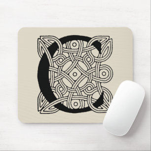Letter C Monogram Vintage Keltische Knoopprint Muismat