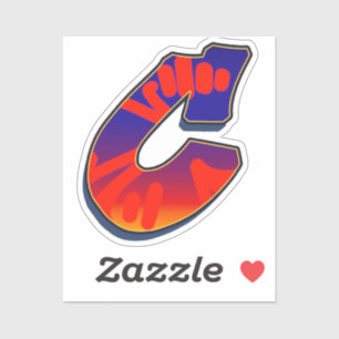 Letter C -  Night Sky Sticker