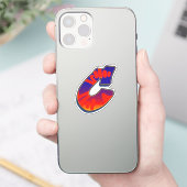 Letter C -  Night Sky Sticker (Telefoon)