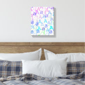 Letter Confetti "A" Canvas Afdruk (Insitu (Slaapkamer))