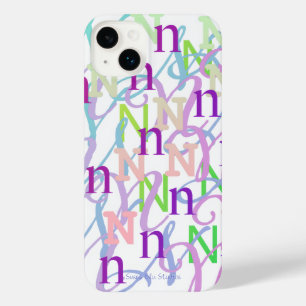 Letter Confetti "N" iPhone Hoesje