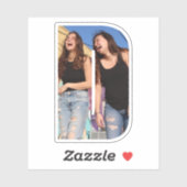 Letter D Alphabet & Photo Custom-Cut Vinyl Sticker (Feuille)