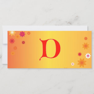 Letter D Book Mark
