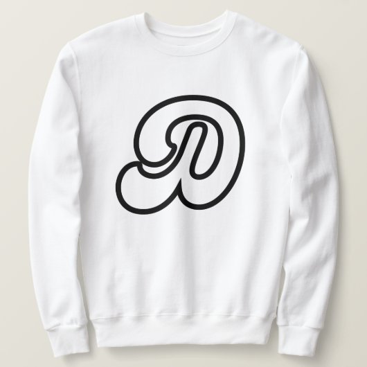 Letter D - Gepersonaliseerd identiteitsontwerp Trui (Design voorkant)