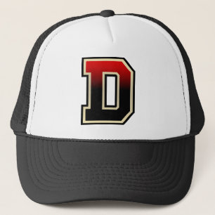 Letter "D"-Initiaal Trucker Pet