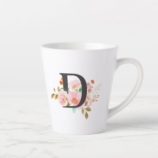 Letter D Latte Mok (Rechts)