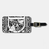 Letter D Middeleeuws Monogram Art Nouveau Bagagelabel (Voorkant horizontaal)