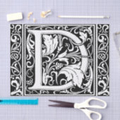 Letter D Middeleeuws Monogram Art Nouveau Tissuepapier (Craft)