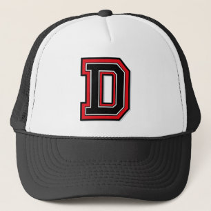 Letter "D" Monogramed Trucker Pet