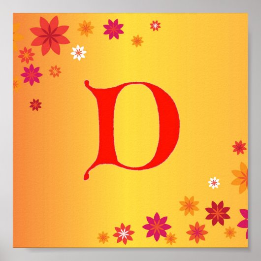 Letter D Poster (Voorkant)