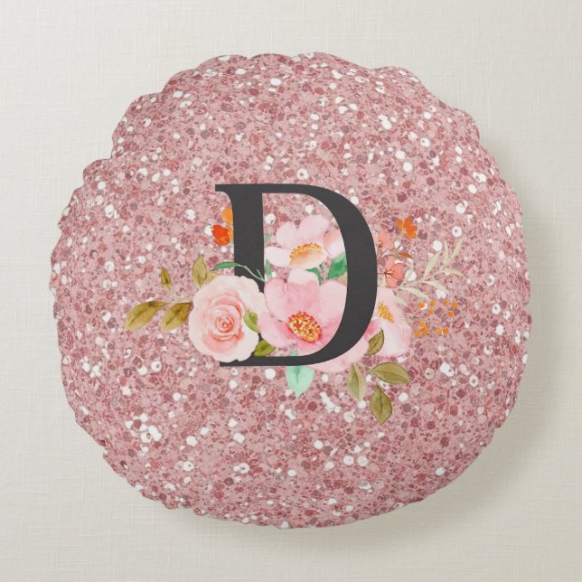 Letter D Rond Kussen (Voorkant)