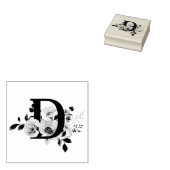 Letter D Rubberstempel (Gestempeld)