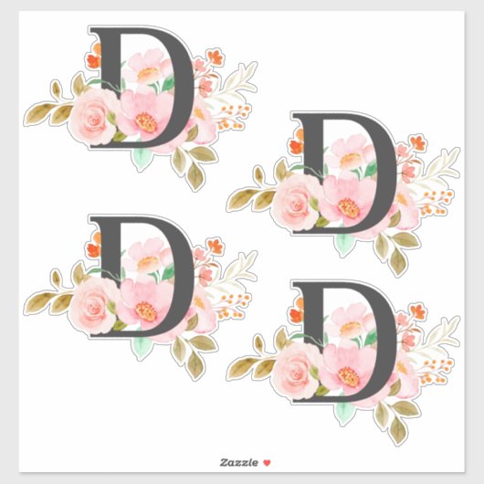 Letter D Sticker (Vel)
