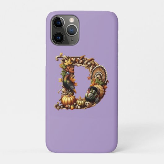 Letter D Thanksgiving style gift  Case-Mate iPhone Case (Achterkant)