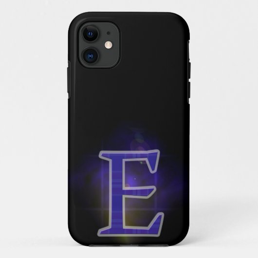 Letter E Case-Mate iPhone Case (Achterkant)