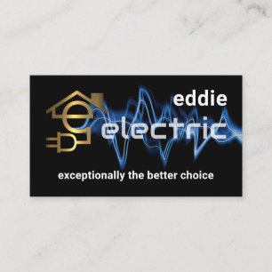 Letter-e Elektrische Krachten Uw Naam Visitekaartje