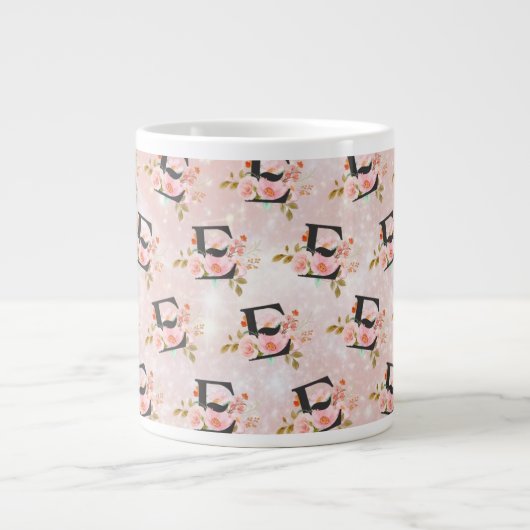 Letter E Giant Coffee Mug (Devant)